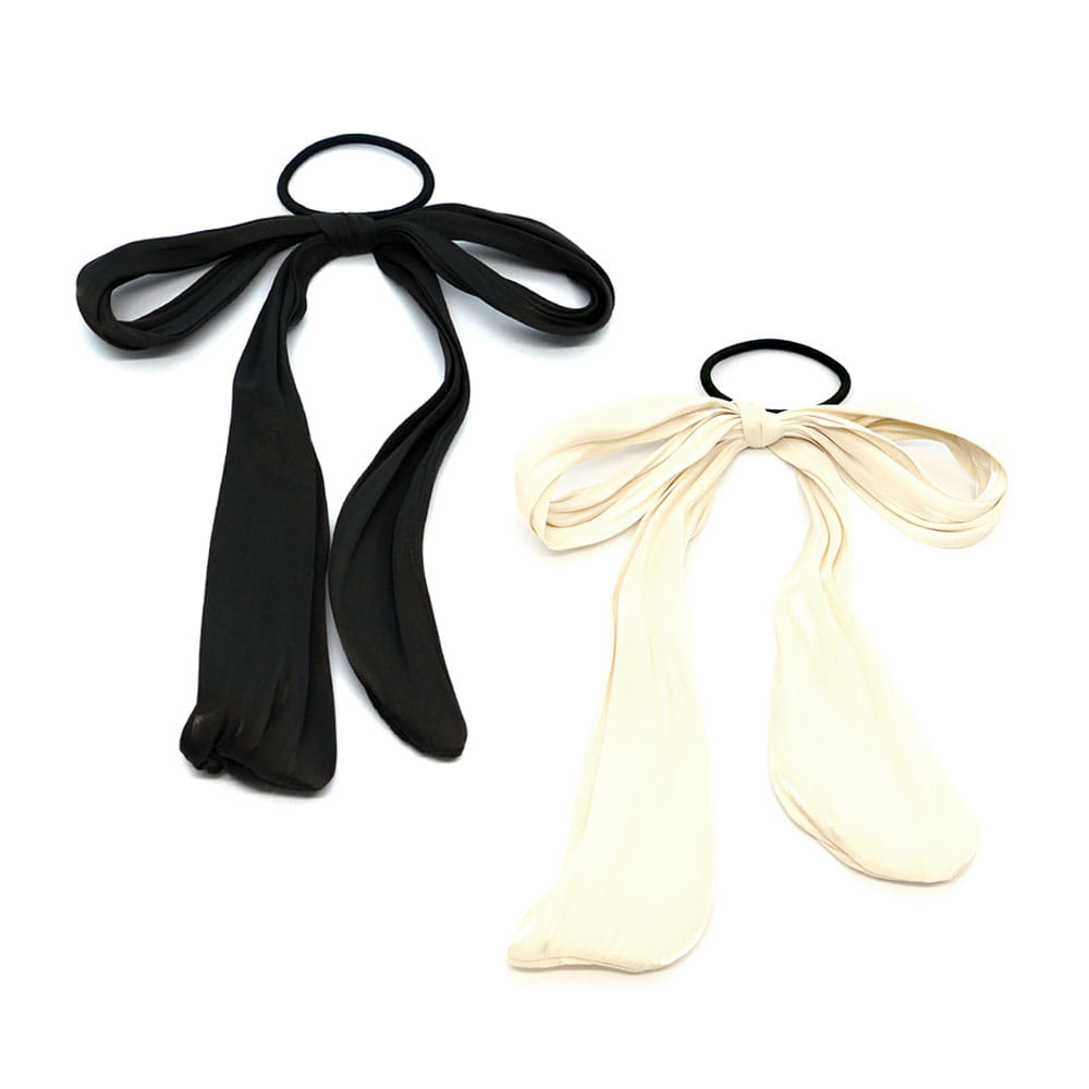 loose ribbon hair tie (2colors)