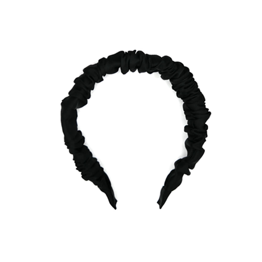 shirring hairband (black)