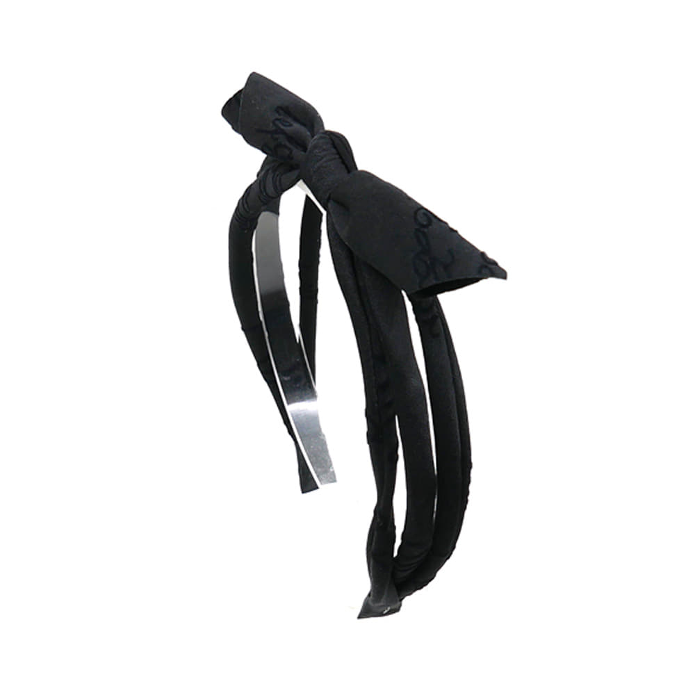 lettering line hairband (black)