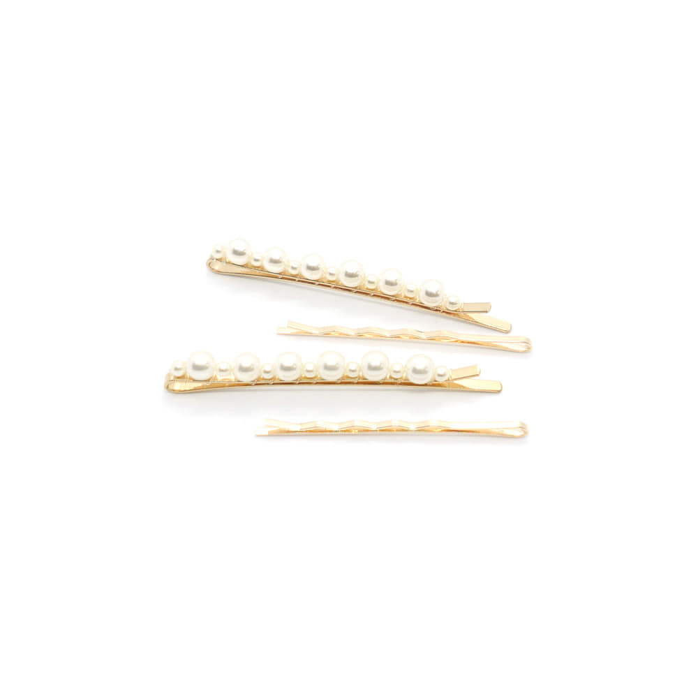 simple pearl hairpin set