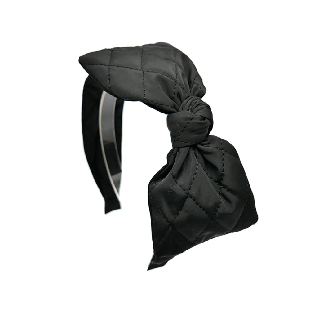 quilting ribbon hairband (black)