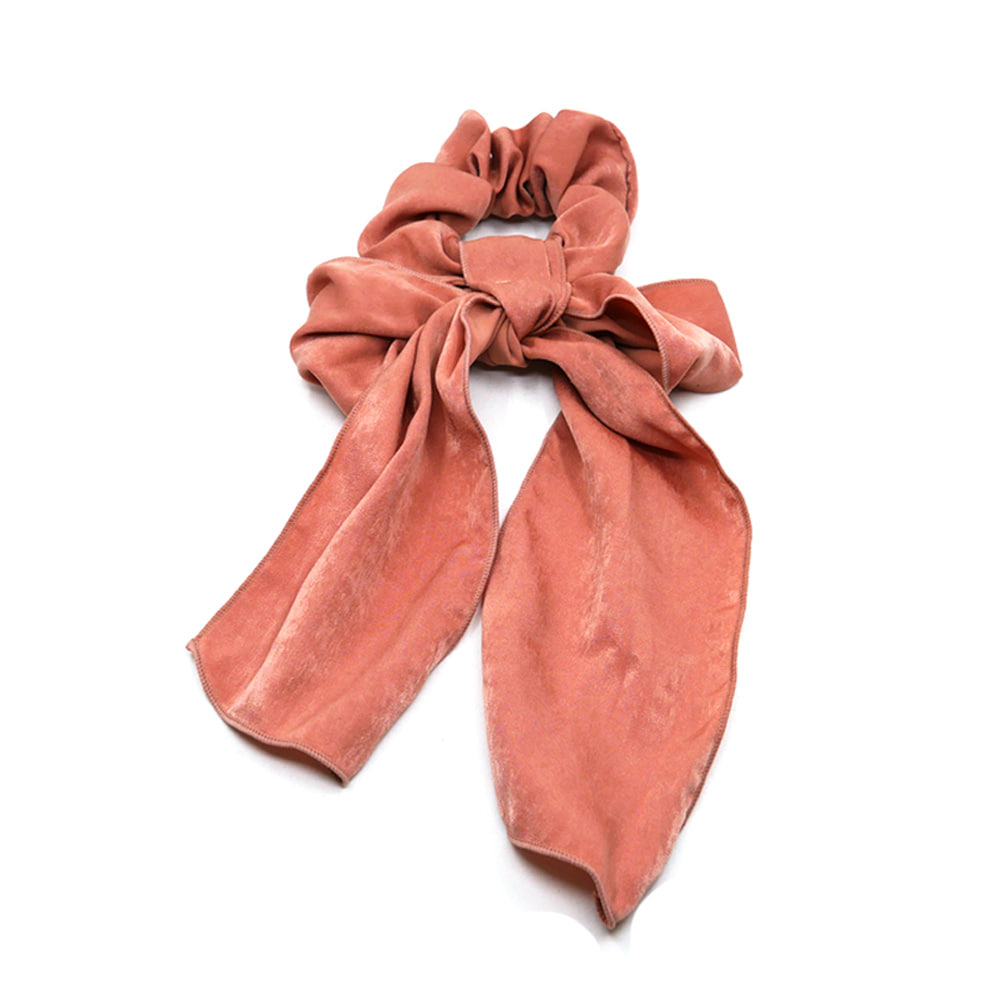 long ribbon chouchou (pink)