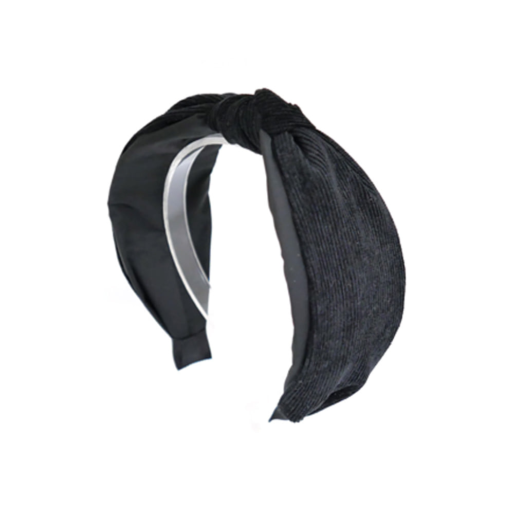 simple corduroy hairband (black)