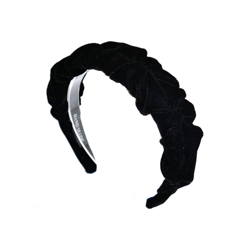 velvet cross hairband (2colors)